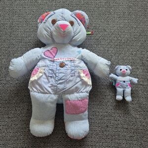 Vintage Tyco 1995 Doodle Bear Plush (Lot Of 2)